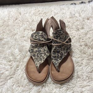 Very G Tan and Leopard Sandals